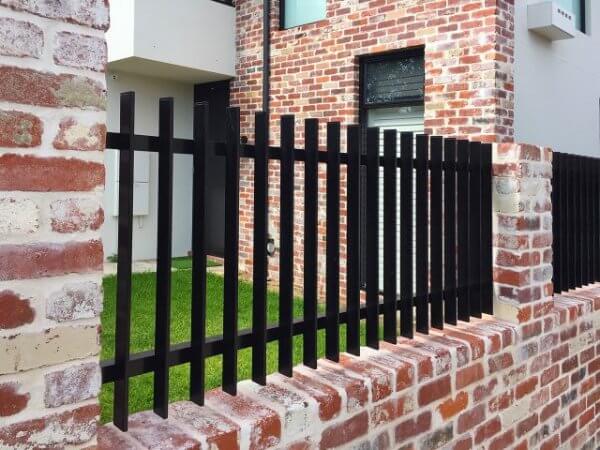 steel metal fence